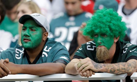 Sad Eagles fans