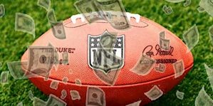 NFL football and betting money