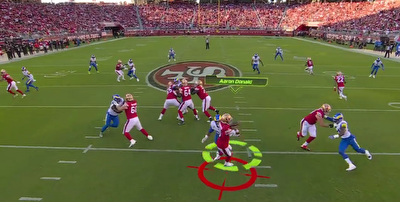 49ers: Aaron Donald goes unblocked on wild MNF play