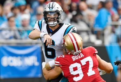 49ers' defense missing Nick Bosa, many others in West Virginia