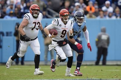 Burrow's TD pass to Higgins lifts Bengals over Titans 20-16