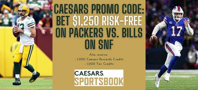 Caesars promo code for SNF: Bet up to $1,250 without risk on Bills vs. Packers