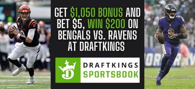 DraftKings promo code: Get $1,050 bonus and bet $5, win $200 on Bengals vs. Ravens in Week 5
