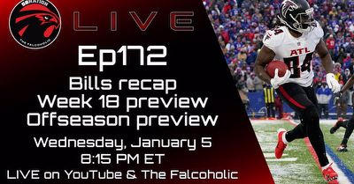 Falcons vs Bills recap, offseason discussion, Week 18 preview: The Falcoholic Live, Ep172