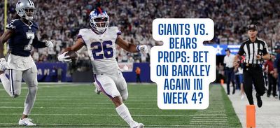 Giants vs. Bears prop bets: Justin Fields and Saquon Barkley player props for Week 4