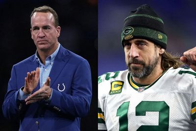 How do Aaron Rodgers’ MVP campaigns compare to Peyton Manning’s best years?