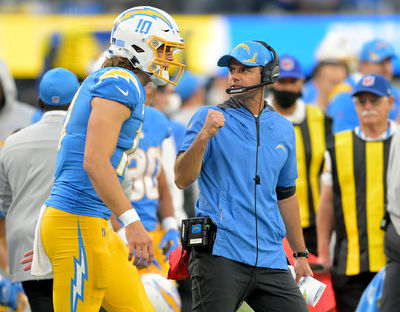 Los Angeles Chargers' Justin Herbert, Brandon Staley Sit Among Betting Favorites For MVP, Coach of the Year Awards