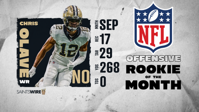 NFL names Chris Olave Offensive Rookie of the Month for September