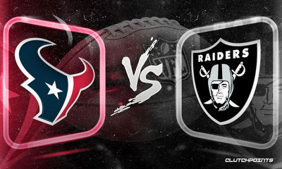 NFL Odds: Texans-Raiders prediction, odds and pick