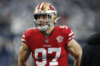 Nick Bosa held out of practice for second straight day due to groin injury