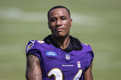 Ravens CB Marcus Peters 'should be on the trade block' this summer