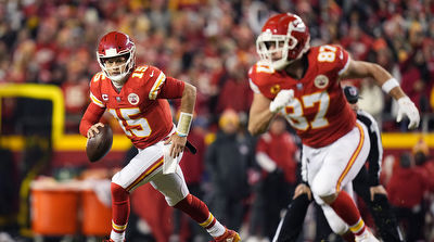 Travis Kelce Says He Had to Quiet Down Patrick Mahomes During Playoff Game vs. Bills