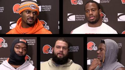 Watch Deshaun Watson, Nick Chubb and other Browns discuss spoiling the Steelers playoff hopes