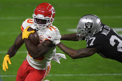 Where do the Raiders rank in the AFC West after the Tyreek Hill trade?